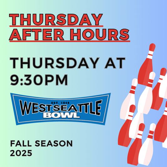 Thursday After Hours League - Thursdays at 9:30pm - Fall 2025 Season