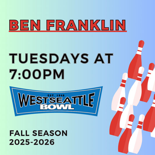 Ben Franklin League - Tuesdays at 7:00pm - 2025-2026 Season