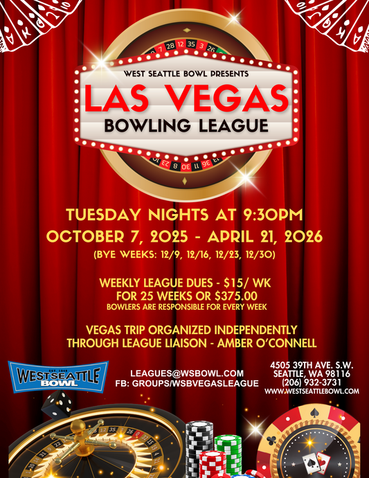 Vegas League - Tuesdays at 9:30pm - 2025-2026 Season