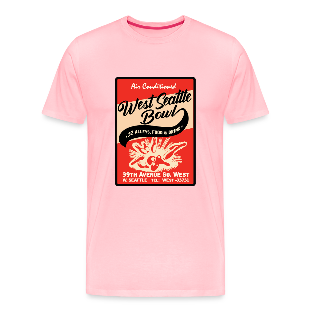 Old School Bowling T-shirt - pink