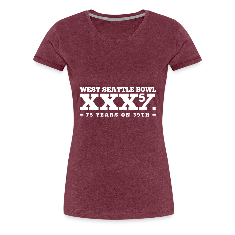 Women’s 75th Anniversary Shirt - heather burgundy