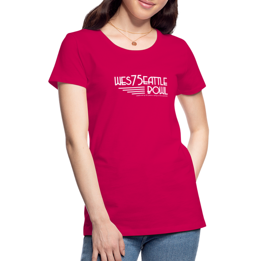 Women's 75th Anniversary Shirt - original - dark pink
