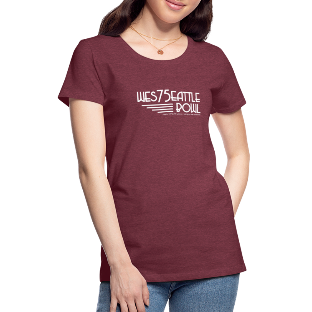 Women's 75th Anniversary Shirt - original - heather burgundy