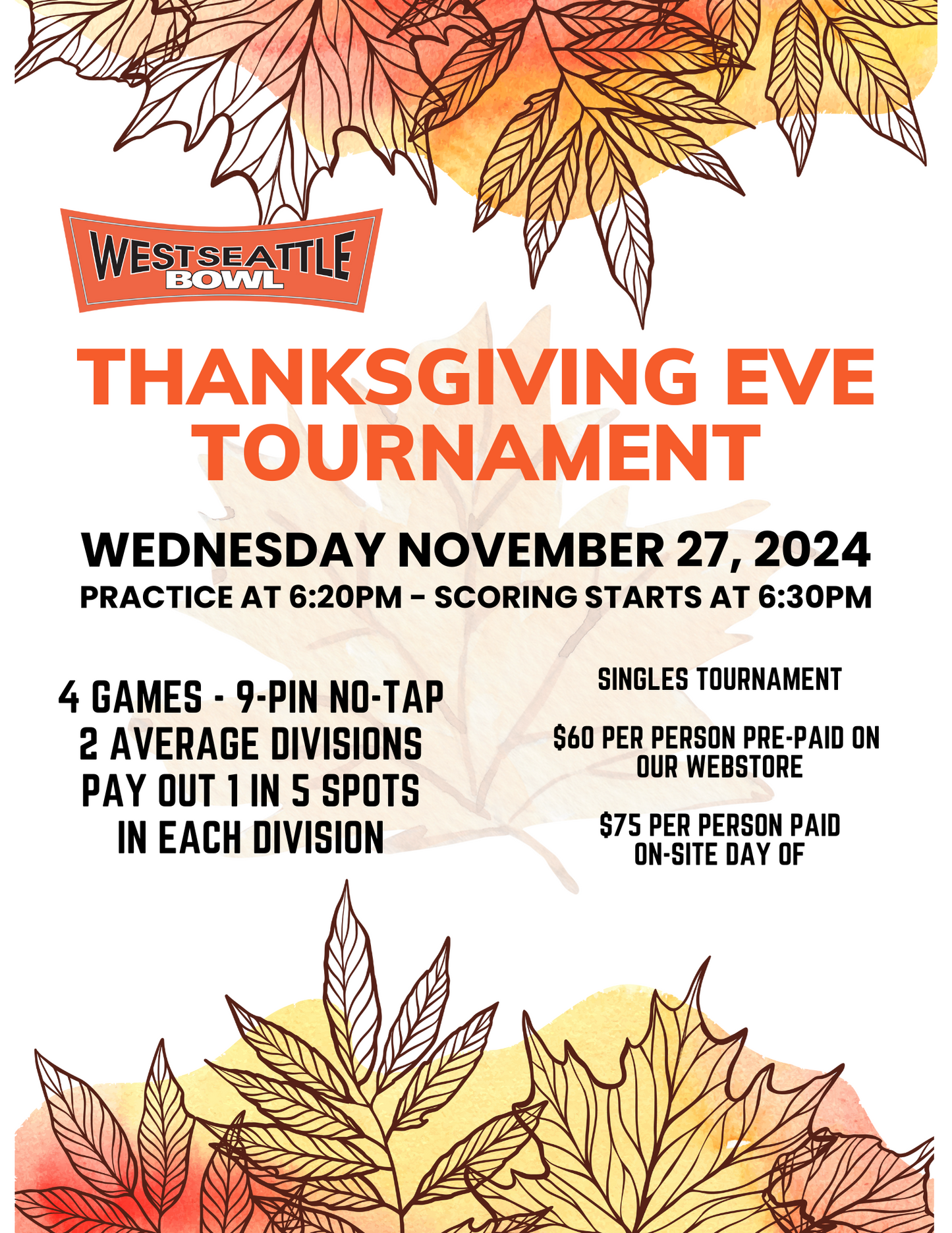 Thanksgiving Eve Tournament 2024